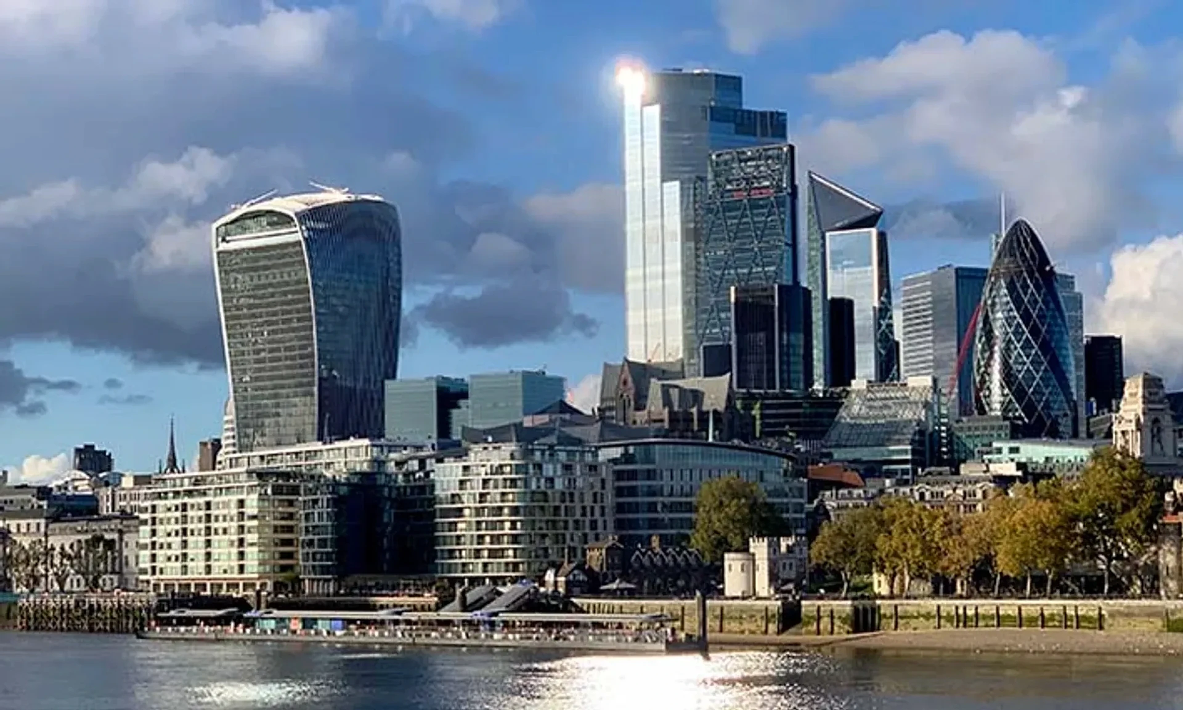 The City of London skyline