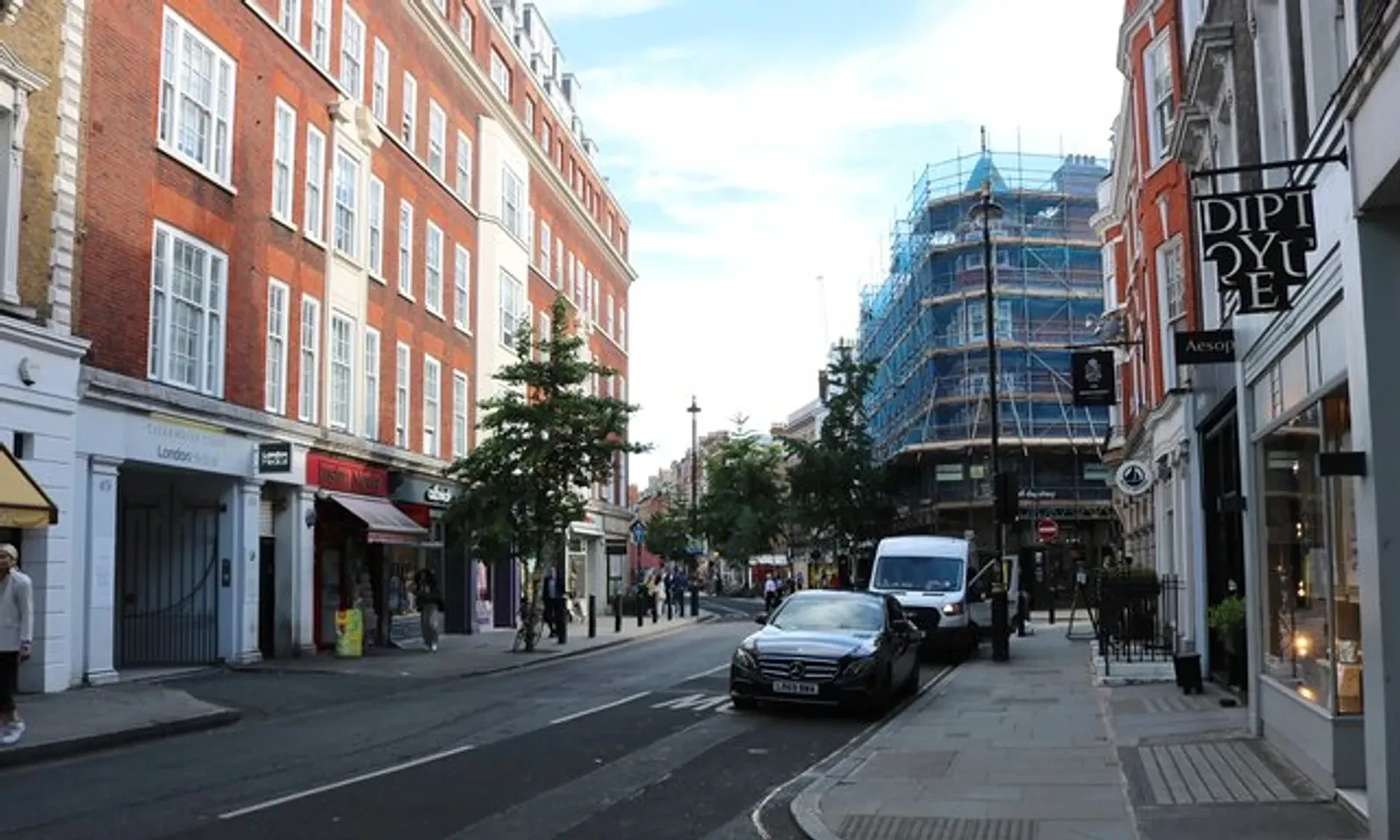 Marylebone High Street in Central London