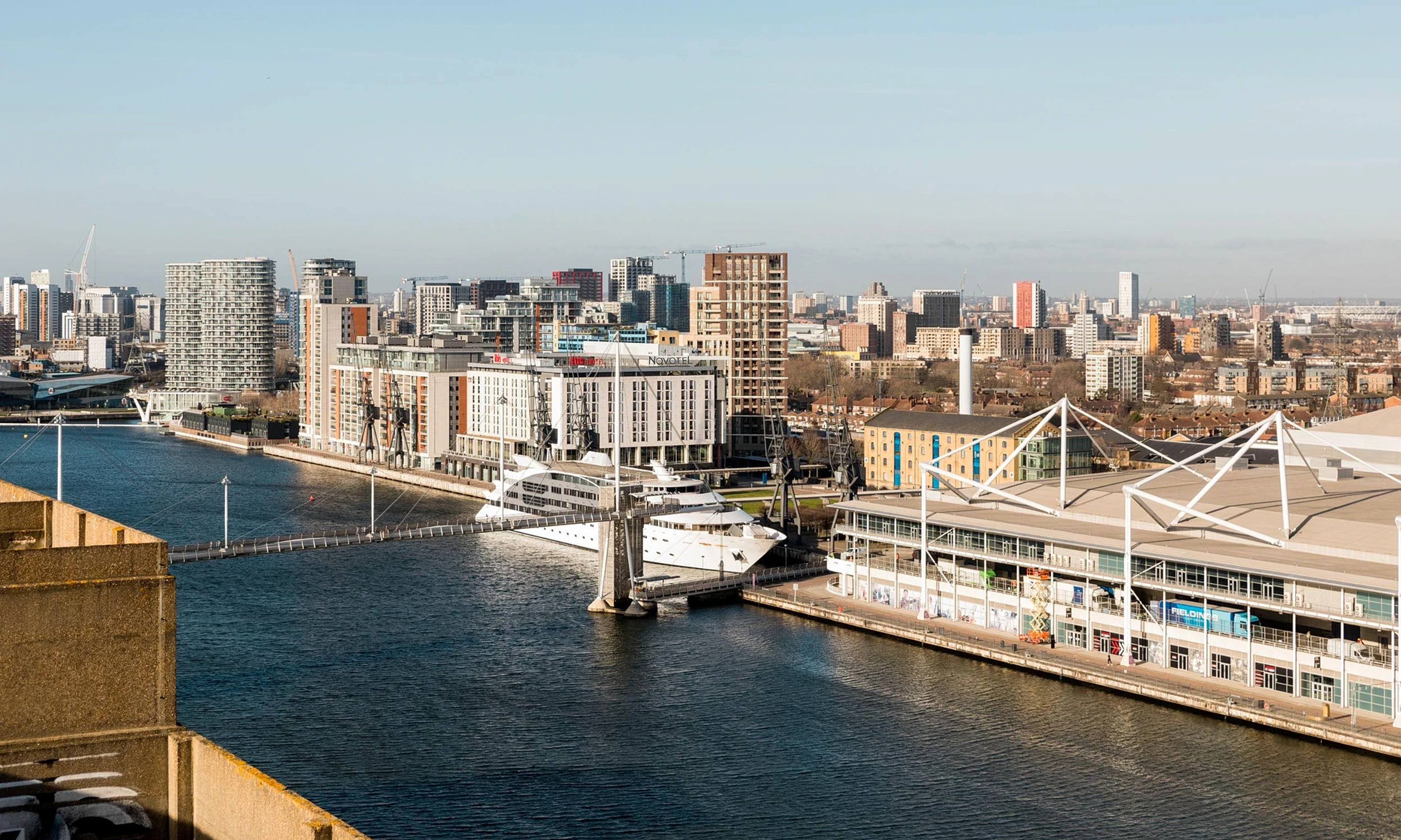 Millennium Mills and the Royal Docks waterfront