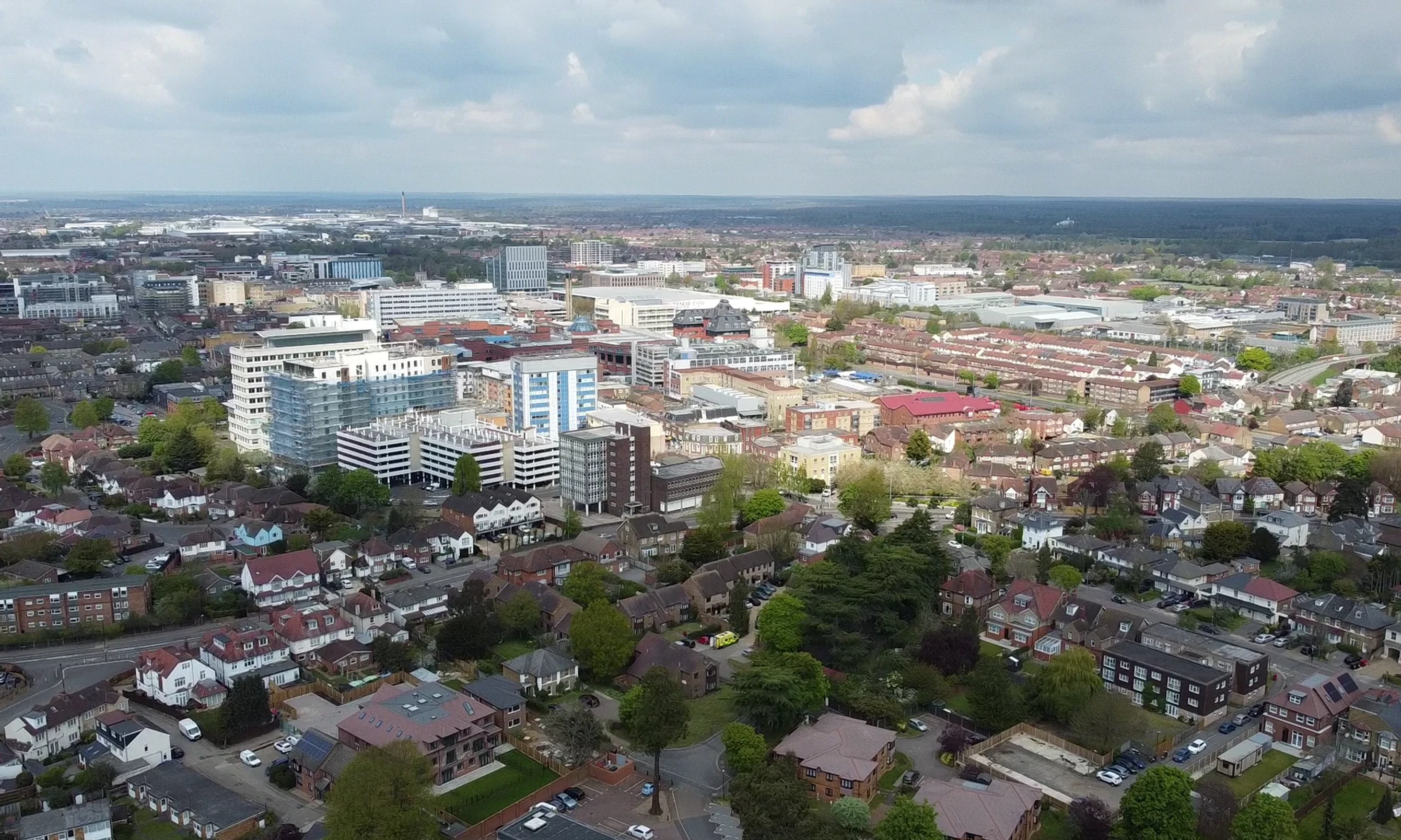 Slough town centre and local streets in Berkshire & Buckinghamshire