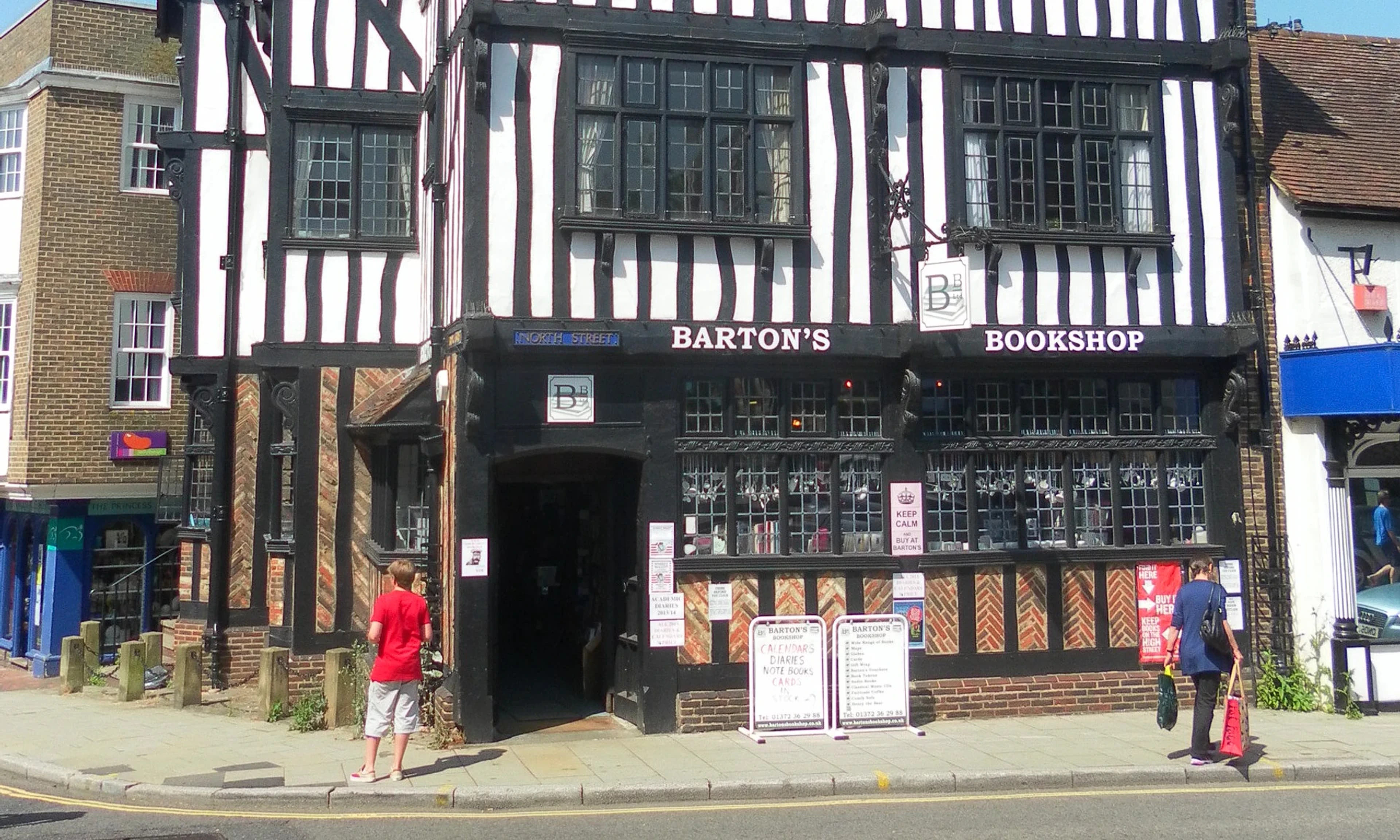 Leatherhead town centre and local streets in Surrey
