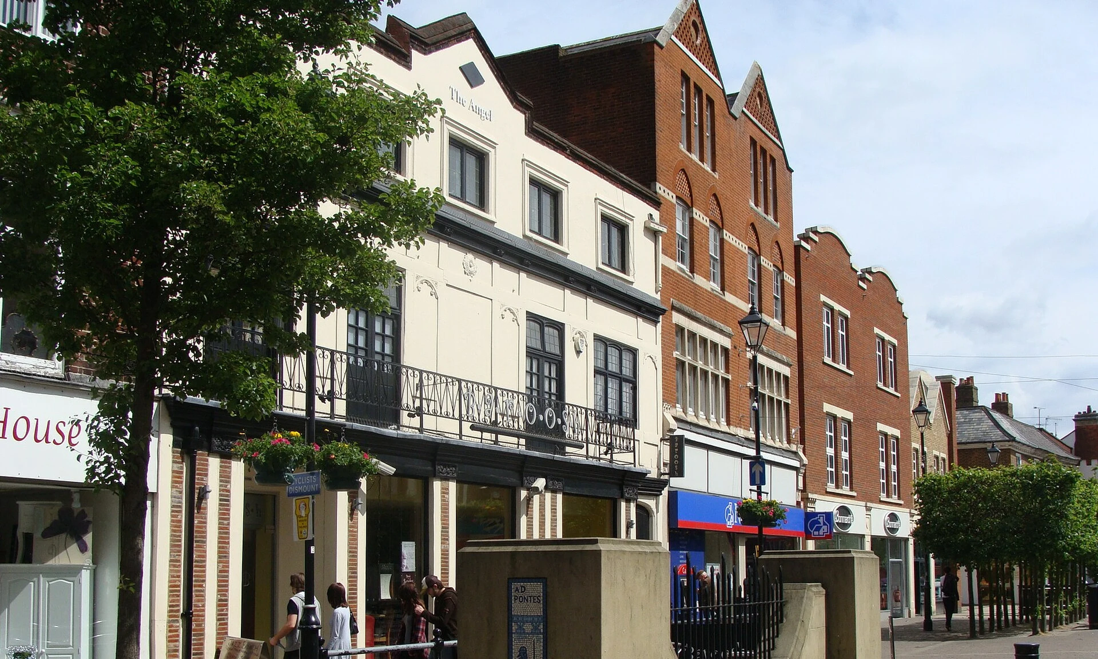 Staines-upon-Thames town centre and local streets in Surrey