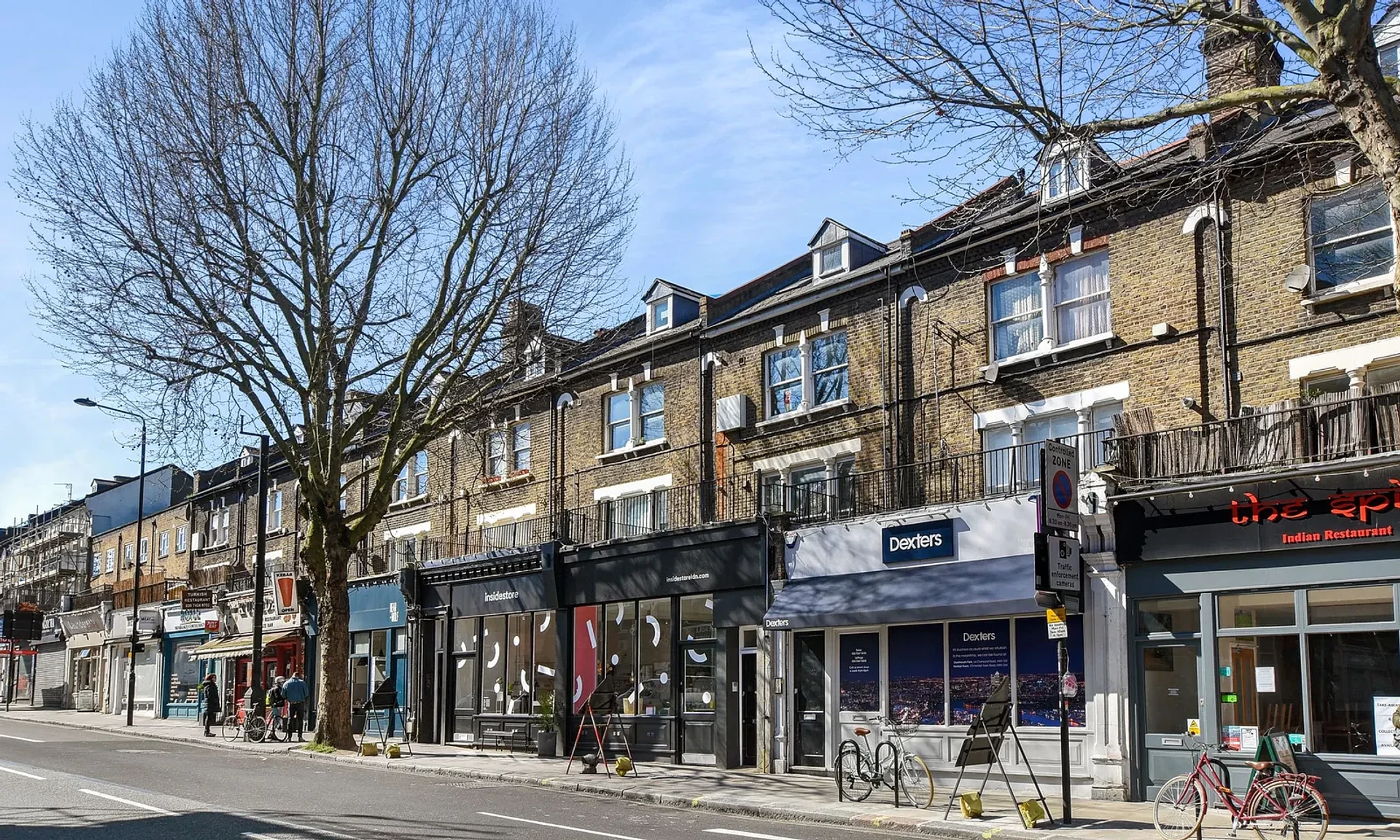 Fortess Road shops in Tufnell Park