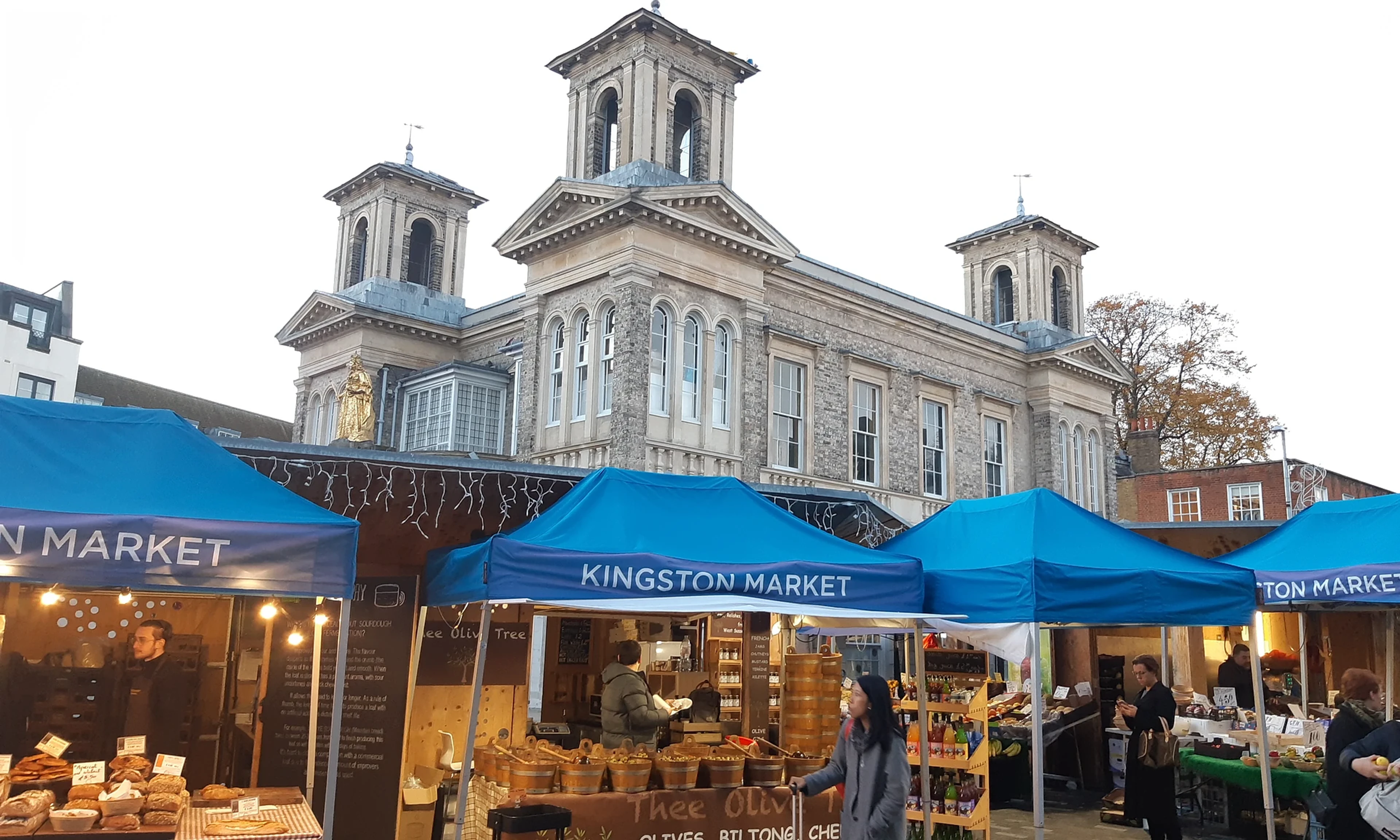 Market Hall and Market Square in Kingston upon Thames