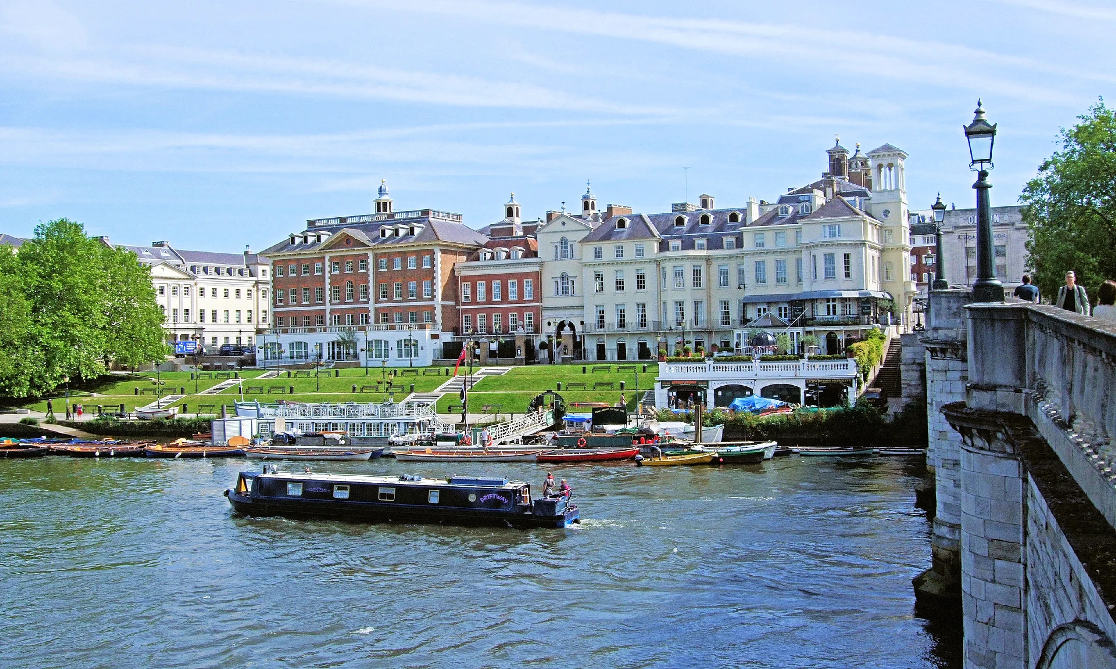 The River Thames and riverside buildings at Richmond